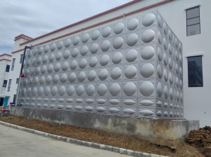 四川彭州50立方不锈钢水箱安装案例